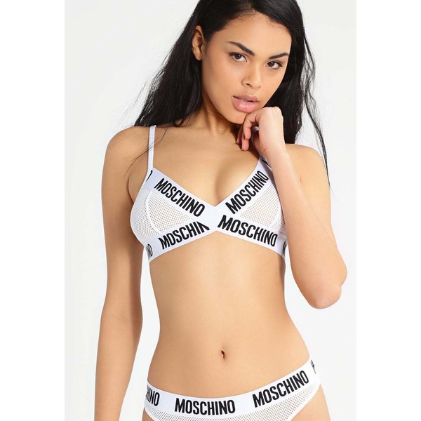 Moschino Underwear Biustonosz z trójkątną miseczką white MW881A001