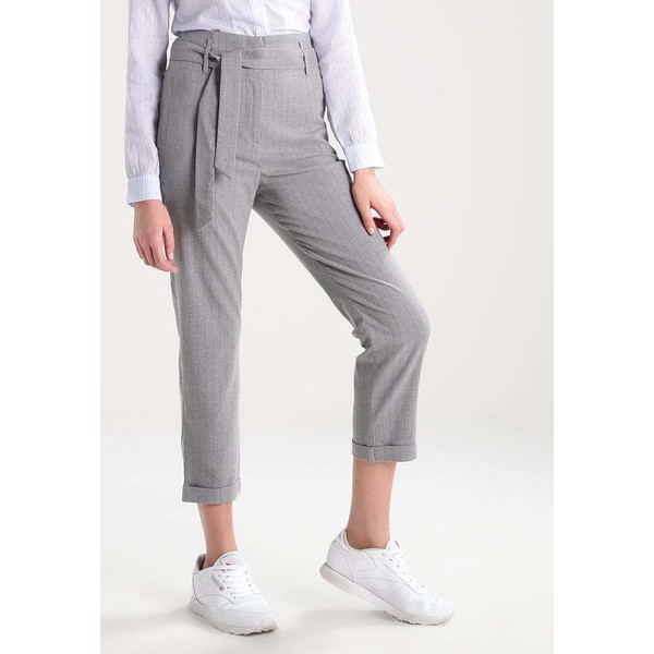 Custommade MADELIN Spodnie materiałowe grey melange CU721A000