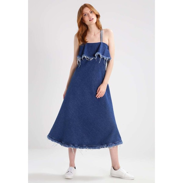 Sportmax Code DORINA Długa sukienka blu notte XC021C01M