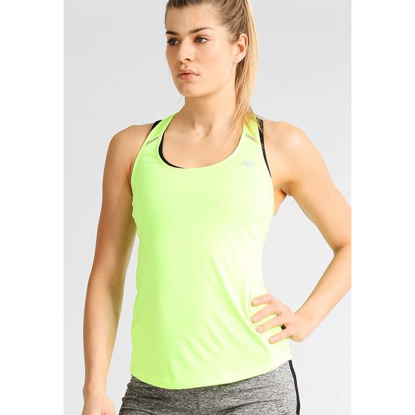 New Balance Koszulka sportowa lime glo NE241D00O