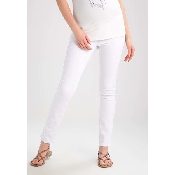 Anna Field MAMA Jeansy Slim fit white EX429AA04