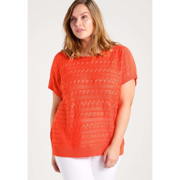 Lauren Ralph Lauren Woman MENDOLUNA T-shirt z nadrukiem sunset orange L0S21D00L