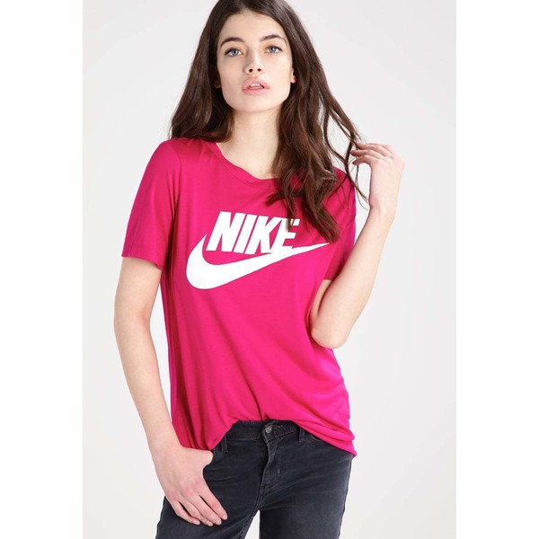 Nike Sportswear T-shirt z nadrukiem fuchsia/white NI121D07U