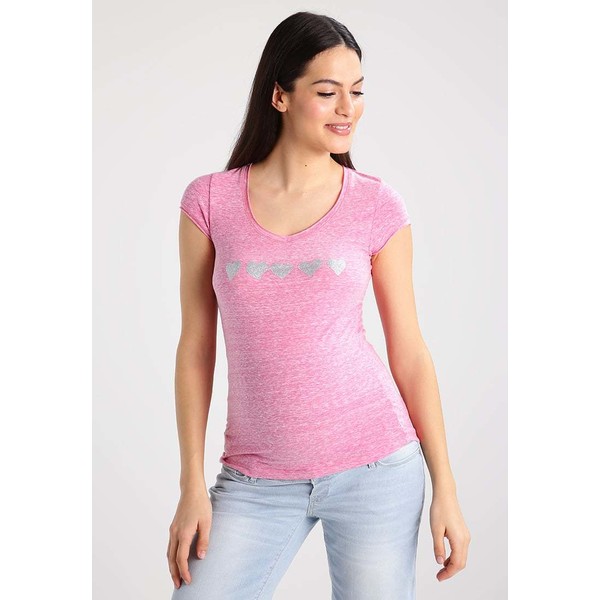 Queen Mum T-shirt z nadrukiem pink QM129G023