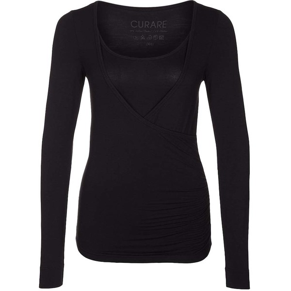 Curare Yogawear Bluzka z długim rękawem black CY541D008