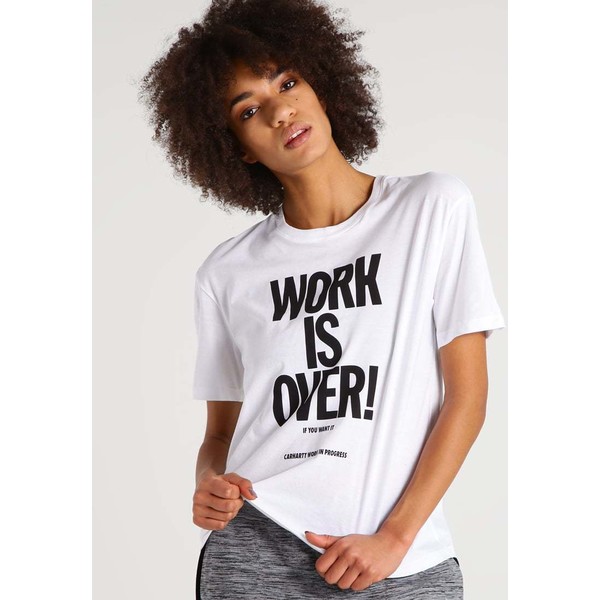 Carhartt WIP T-shirt z nadrukiem white/black C1421D015