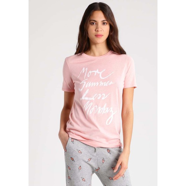 By Malene Birger EVERYA T-shirt z nadrukiem cloud pink BY121D00Z
