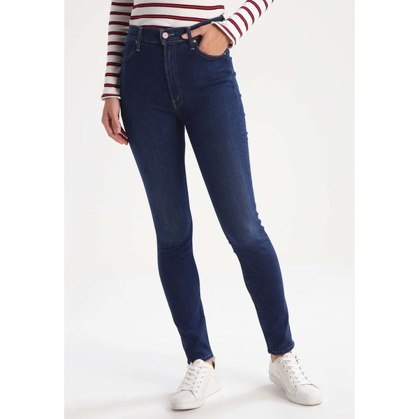 Mother THE TWIGGY Jeansy Slim fit blue denim MH321N00D