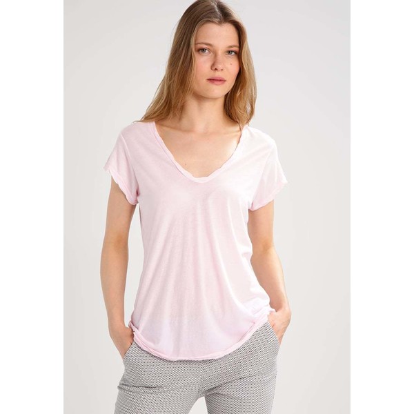 James Perse T-shirt basic oxford pink J4421D017