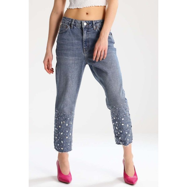 Topshop Petite Jeansy Relaxed fit middenim TP721N052