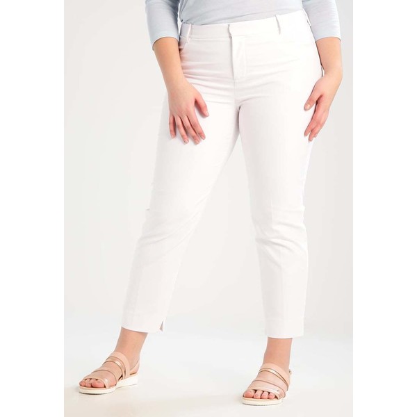 JETTE Spodnie materiałowe glossy white JE321A003