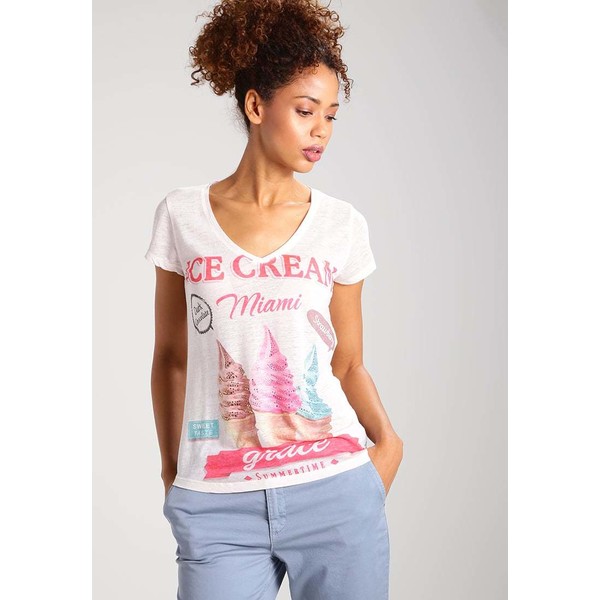 Grace T-shirt z nadrukiem pale rose G0A21D00F
