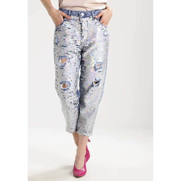 Topshop Petite ARIEL Jeansy Relaxed fit middenim TP721N064