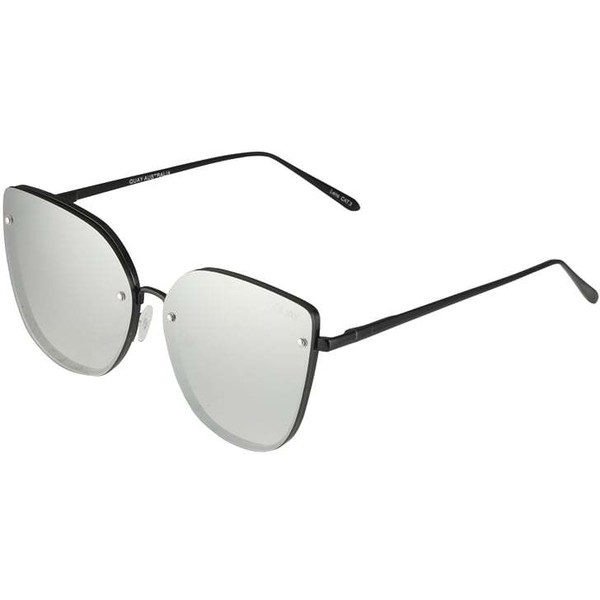 Quay LEXI Okulary przeciwsłoneczne black/silver mirror Q0151K001