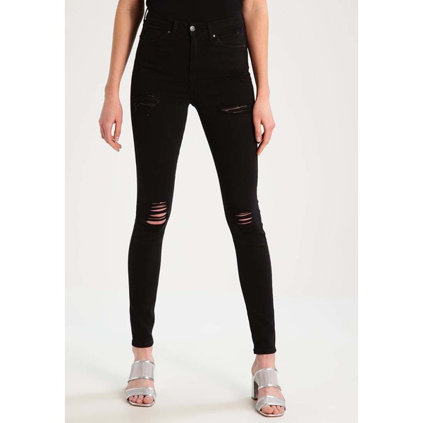 Topshop Tall JAMIE Jeans Skinny Fit black TP721N06E