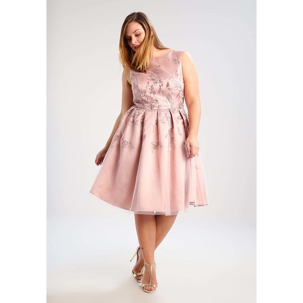 Chi Chi London Curvy DARLENE Sukienka koktajlowa pink CV721C01S