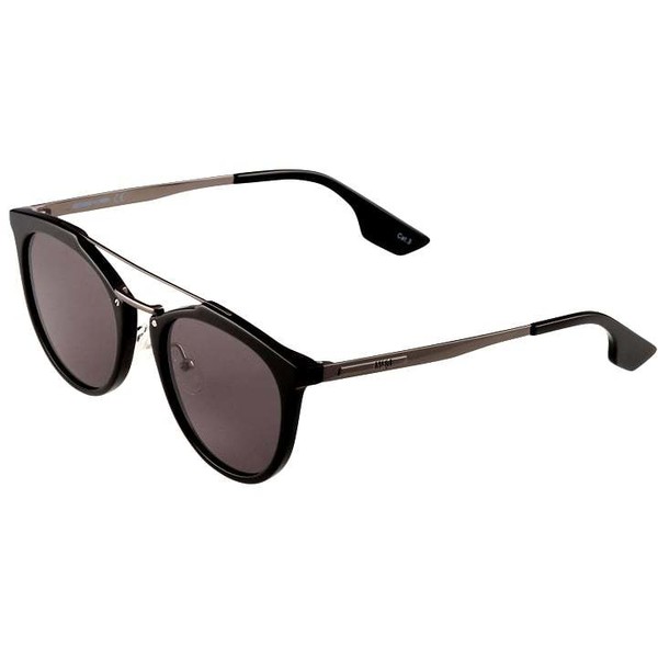 McQ Alexander McQueen Okulary przeciwsłoneczne black/ruthenium/grey MQ154K001