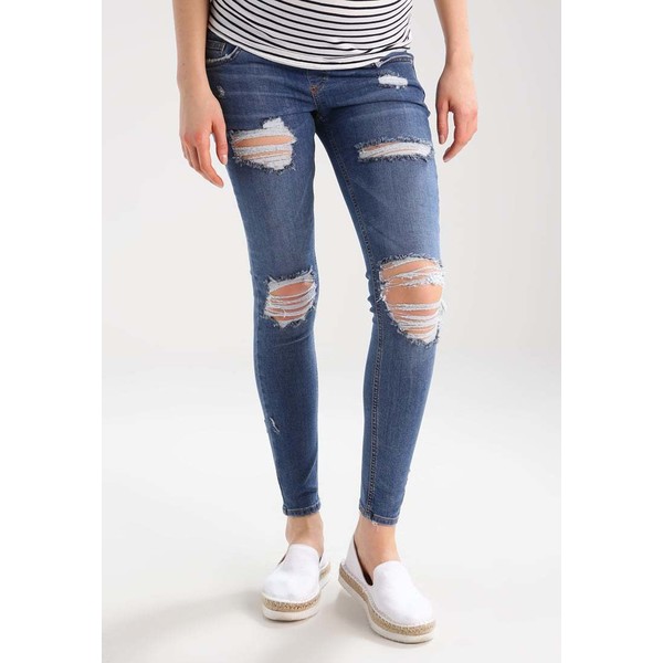 Topshop Maternity JAMIE Jeans Skinny Fit middenim TP721M08Y
