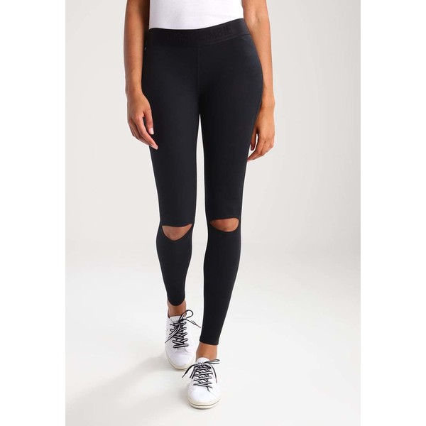 Abercrombie & Fitch ACTIVE COLD KNEES Legginsy black A0F21A00A
