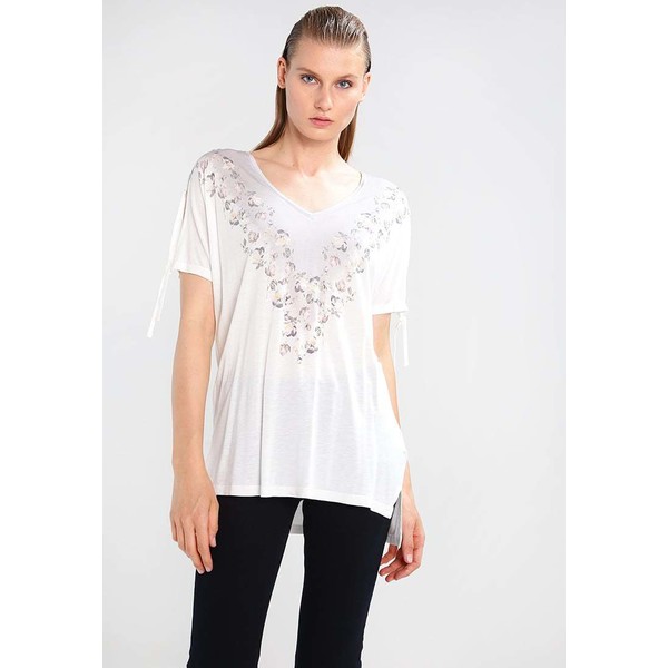 AllSaints LOIRE KAY T-shirt z nadrukiem chalk white A0Q21D02E