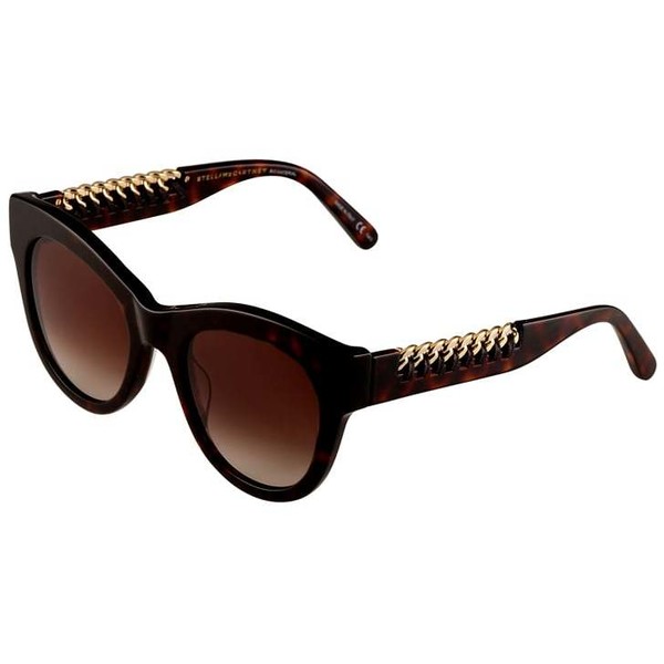 Stella McCartney Okulary przeciwsłoneczne avana/gold-coloured/brown S0Y51K00C