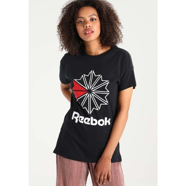 Reebok Classic T-shirt z nadrukiem black RE021D00A