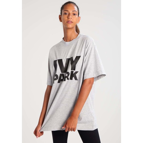 Ivy Park PROGRAMME T-shirt z nadrukiem light grey marl/black IV221D02C