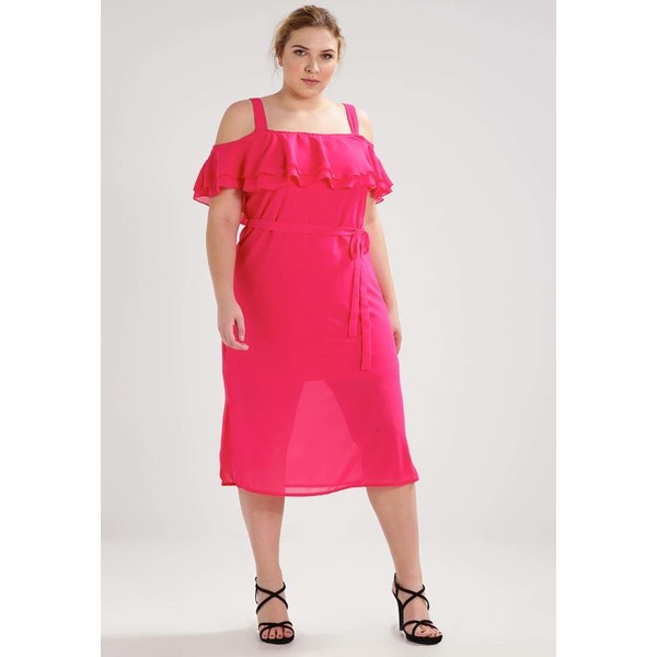 New Look Curves Sukienka letnia bright pink N3221C05J