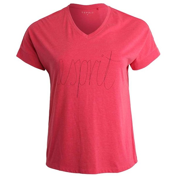 Esprit Sports T-shirt z nadrukiem pink fuchsia ES741D047