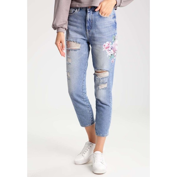 New Look Jeansy Relaxed fit mid blue NL021N06N