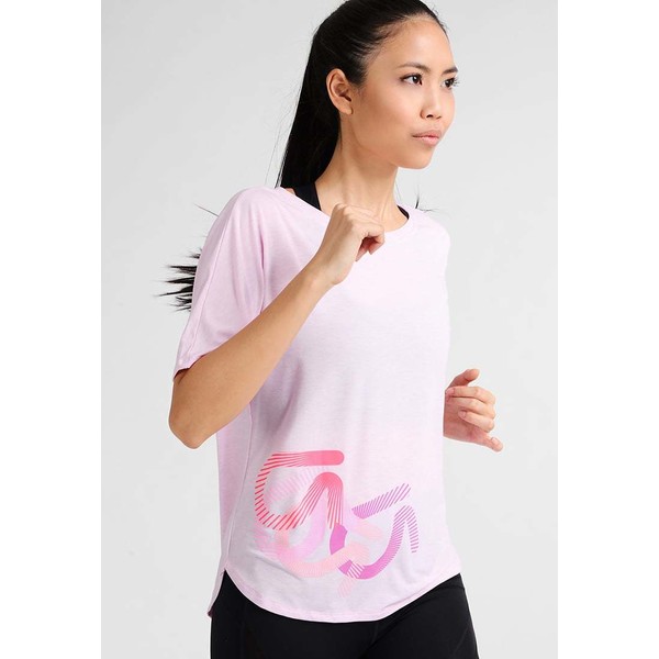 GAP T-shirt z nadrukiem primrose pink GP041D013