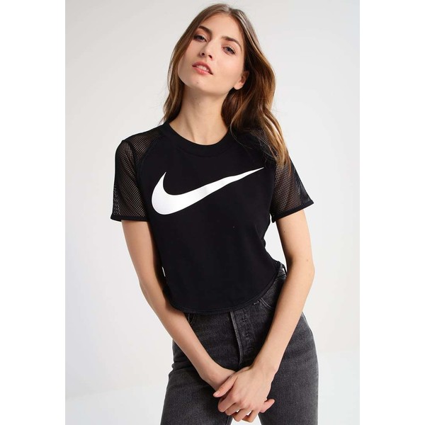 Nike Sportswear T-shirt z nadrukiem black/white NI121D08C