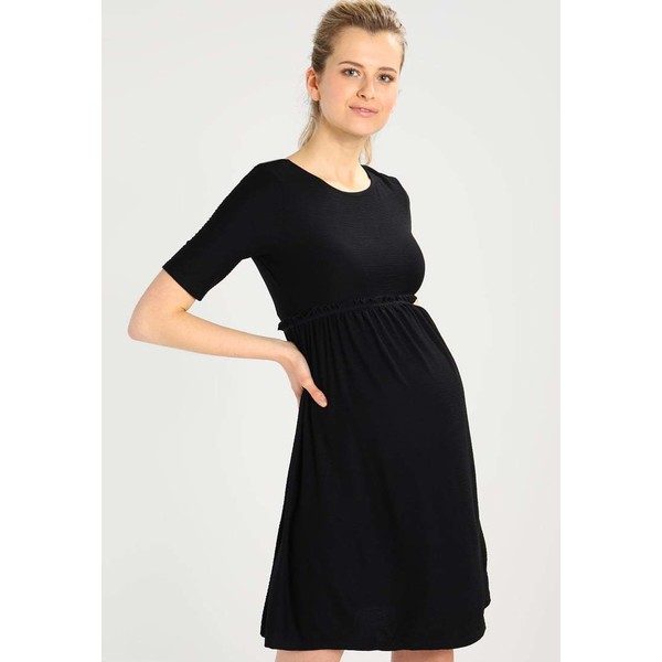 Topshop Maternity TEXTURED SKATER Sukienka z dżerseju black TP721G07Z