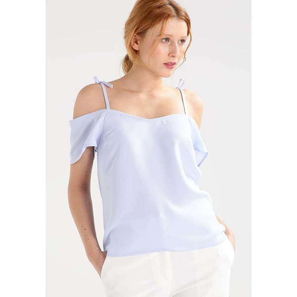 Selected Femme SFNEWSMILE T-shirt z nadrukiem xenon blue SE521D09S
