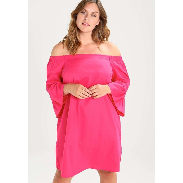 New Look Curves POPLIN Sukienka letnia bright pink N3221C057