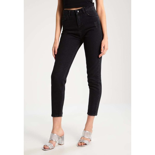 Even&Odd Jeansy Relaxed fit black EV421NA1Y
