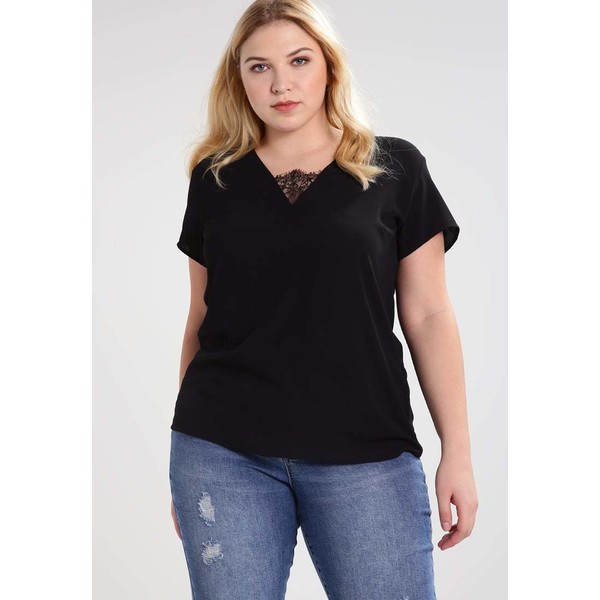 Anna Field Curvy T-shirt z nadrukiem black AX821EA0I