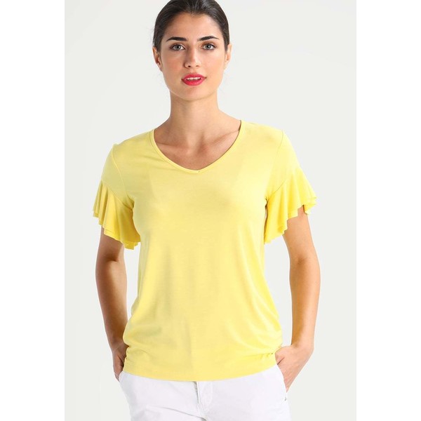 More & More T-shirt z nadrukiem soft yellow M5821D0BK