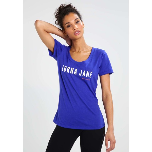 Lorna Jane MANDY T-shirt z nadrukiem magnetic blue L0W41D00V