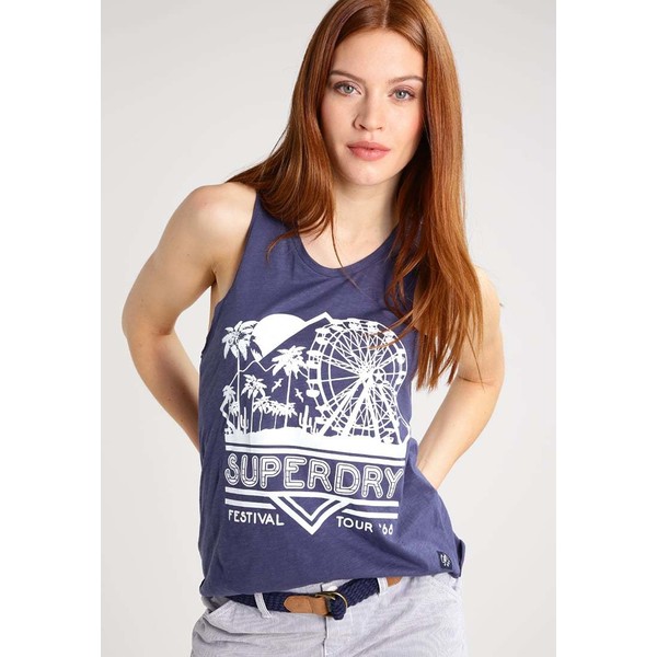 Superdry BEACH Top sea washed blue SU221D0PL