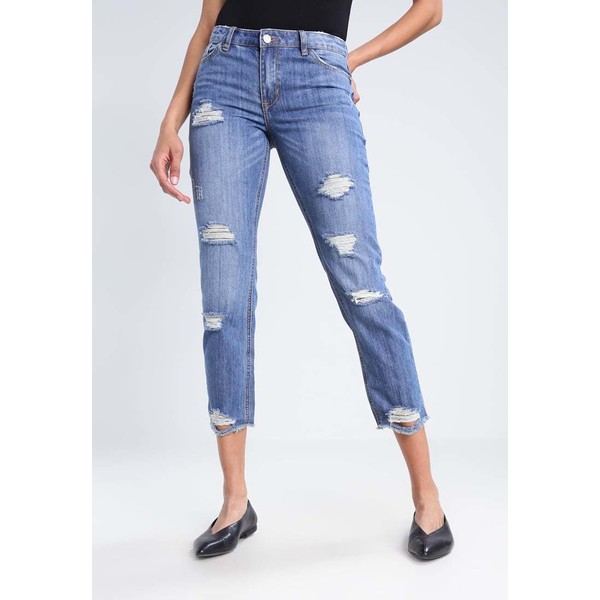 Missguided Jeansy Straight leg vintage blue M0Q21N01S