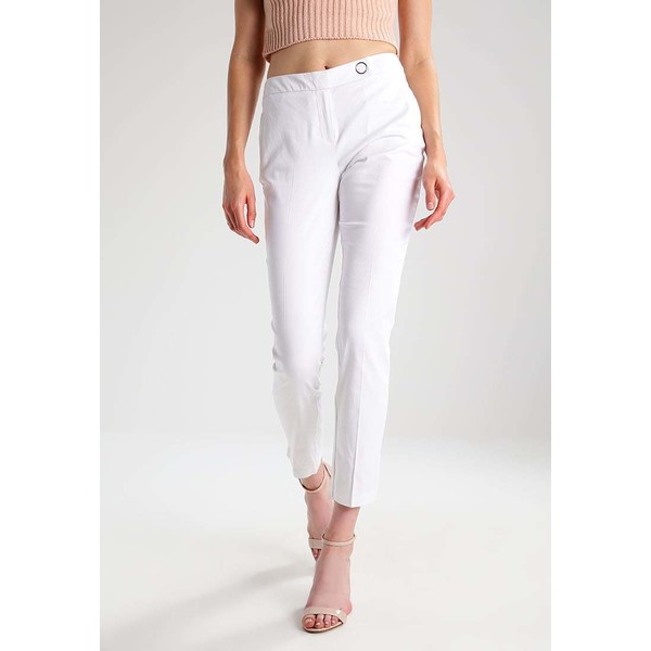Dorothy Perkins Tall Spodnie materiałowe white DOA21A006