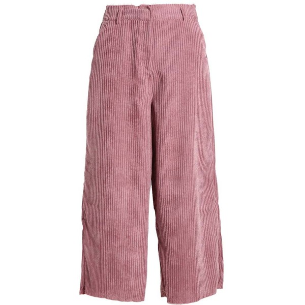Native Youth FRAYED EDGE Spodnie materiałowe pink NY221A00M