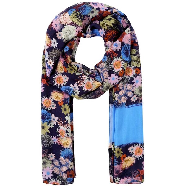 PS by Paul Smith MARINE FLORAL Szal blue PS751G000