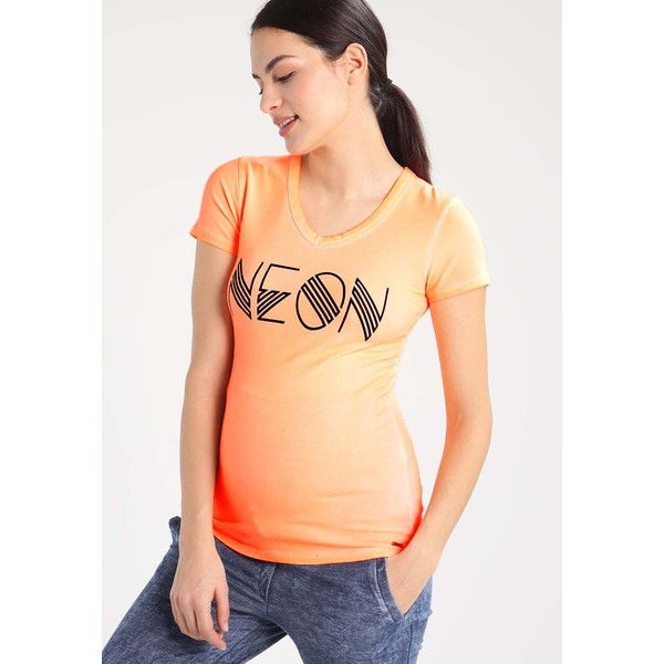 LOVE2WAIT NEON T-shirt z nadrukiem orange LW229G01F