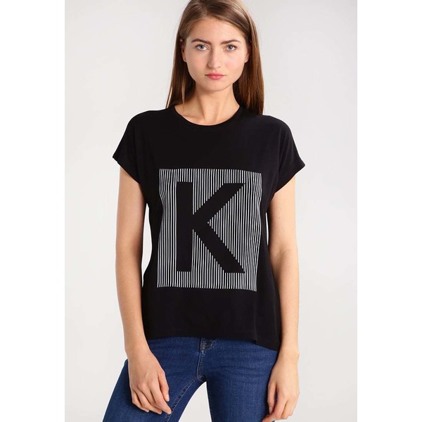 KIOMI T-shirt z nadrukiem black K4421DA1L