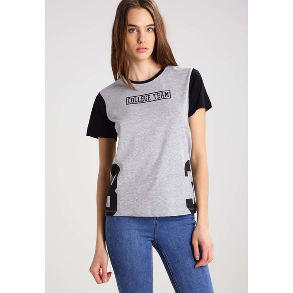 TWINTIP T-shirt z nadrukiem light grey melange TW421DA7X