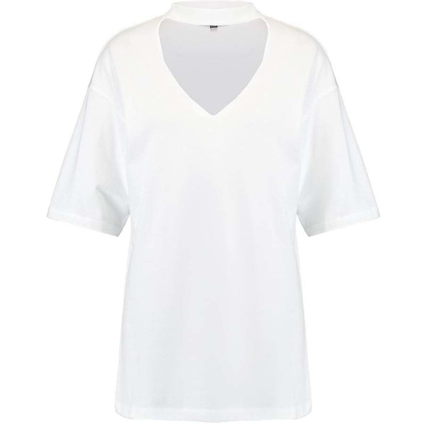Topshop Tall T-shirt z nadrukiem white TP721E0F5