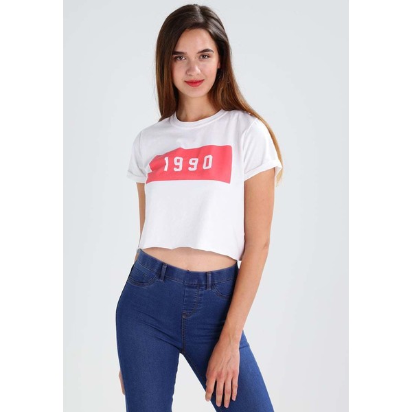 Topshop Tall MOTIF T-shirt z nadrukiem white TP721D0GI