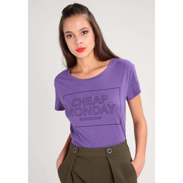 Cheap Monday HAVE T-shirt z nadrukiem dusty purple CH621D03F